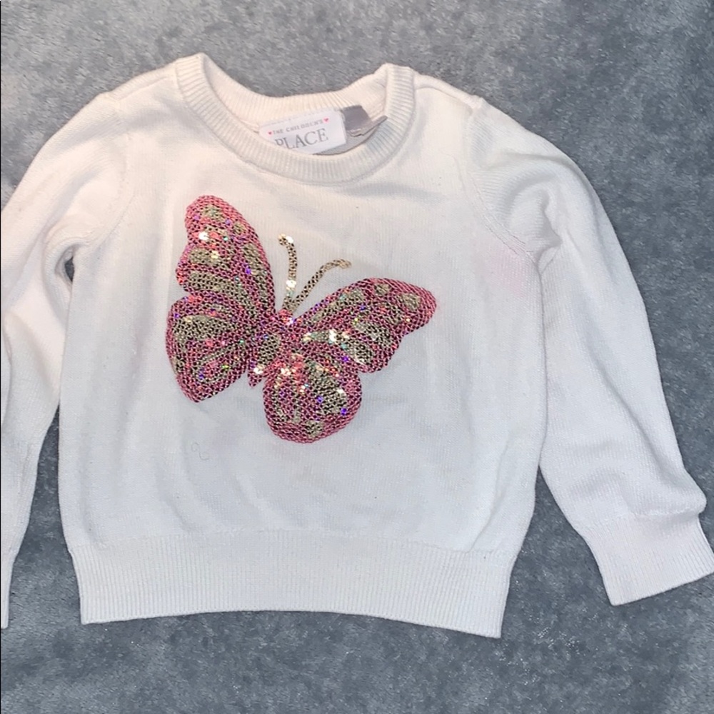 Baby girl butterfly sweater